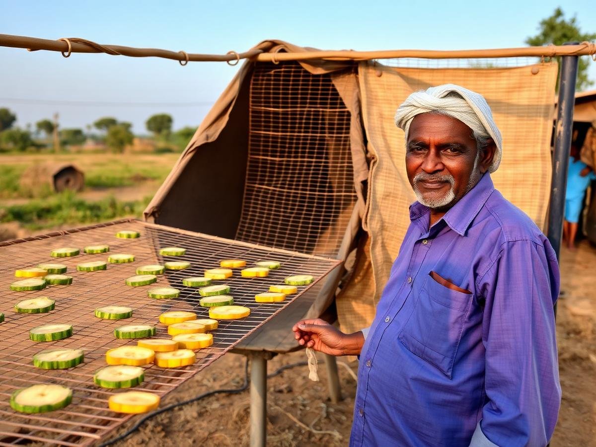 Half the crop was drying in the open and losing grade. — Ramana, Vizianagaram, Andhra Pradesh